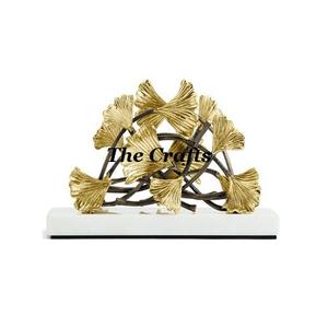 Porte-papier de soie en aluminium et en marbre Porte-mouchoir de conception avantageuse pour la vaisselle de mariage et de fête - Product Image 3