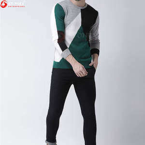 Pull-over en polyester personnalisé pour hommes, couleur unie, anti-rides, col rond pour l'hiver 100%, pull tricoté décontracté en polyester - Product Image 5