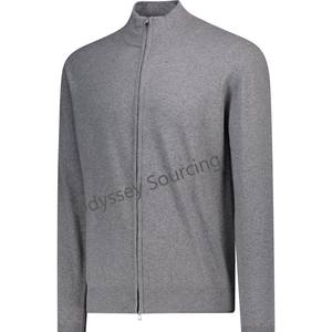 Pull-over pour homme en gros populaire, automne, fermeture éclair intégrale, manches longues, personnalisable, anti-froissement/anti-boulochage, service OEM ODM, 50% - Product Image 4