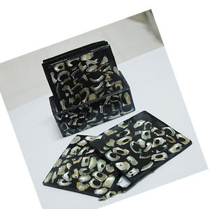 โรงงานผลิตที่รองแก้วเปลือกหอยจากบาหลี SEASHELL JEWELRY ที่รองแก้วบนโต๊ะอาหาร แก้ว และแผ่นรองจาน พร้อมงานฝีมือโมเสคตกแต่ง - Product Image 2