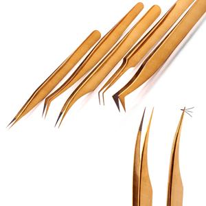 Pince à épiler en acier inoxydable de haute précision pour greffe de cils, pointe en fibre de dauphin, anti-statique, logo personnalisé - Product Image 2