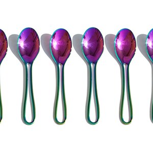 Servidor de ensalada de metal Juego de 2 VENTA CALIENTE Cubiertos Selandia Servidor de ensalada de ratán Juego de 2 HECHO EN INDIAA - Product Image 5