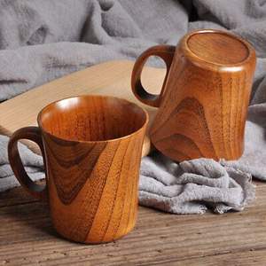 Tasses en bois écologiques - Vaisselle réutilisable sans plastique, style classique durable, options personnalisables et adaptées aux aliments pour les cafés à domicile - Product Image 6