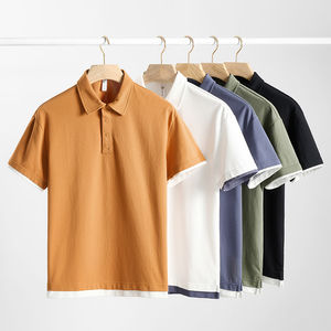 Directo de fábrica, camisetas polo al por mayor para hombres, camisetas polo bordadas personalizadas, uniformes de trabajo informales de manga corta - Product Image 1