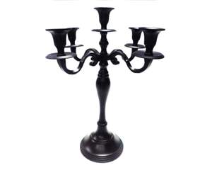 Candélabre en métal de taille personnalisée de haute qualité, fait à la main, couleur noire, nouveaux centres de table pour la décoration de la maison et du mariage - Product Image 2