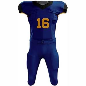 Ensemble d'uniformes de football américain respirant de haute qualité à manches courtes pour adultes, entraînement et tournois - Product Image 5