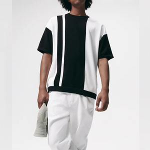 Wholesale Premium Custom Men's T-<b>shirts</b> High Quality Pima Cotton Mercerized <b>Black</b> T-<b>shirts</b> with Custom Logo - Product Image 5