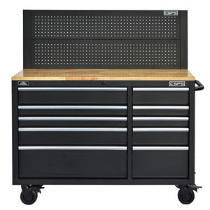 <b>Tool</b> Cabinet 10 Drawers High Grade <b>Tools</b> <b>Trolley</b> Rolling <b>Tool</b> <b>Box</b> Powder Coated Steel OEM Wheel Locks for Mechanic Garage - Product Image 5