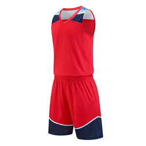 Ensemble de maillots de basket-ball à séchage rapide personnalisés Short de sport grande taille avec impression de logo personnalisé pour personnalisation vierge - Product Image 4