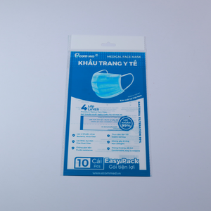 Bolsa de embalaje de mascarilla facial autosellante personalizada con ventana transparente-Material multicapa laminado - Product Image 6