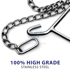 Durable OB Handle Apparatus With 2 Handle <b>Puller</b> Hooks And 2 Chains 60" Stainless Steel For Cow, Goat, And Cattle form Delivery - Product Image 5