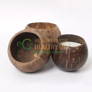 Bols de bougie de noix de coco biodégradables/bol de noix de coco pour bougies/bols de noix de coco pour la fabrication de bougies avec logo laser gravé par Vietnam - Product Image 2