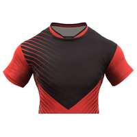 Conjuntos de Uniformes de Rugby de Verano Personalizados de Tallas Grandes para Uso Profesional, Transpirables, de Secado Rápido, Antibacterianos, con Parte Delantera Corta, 100%