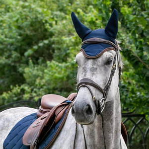 หน้ากากกันแมลงสำหรับม้า ปรับแต่งได้ น้ำหนักเบา ป้องกันรังสียูวี ป้องกันยุง ป้องกันหู ครึ่งหน้า ตาข่ายป้องกัน สำหรับม้า - Product Image 6