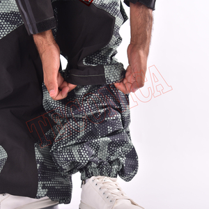 Pantalones de esquí y snowboard holgados para hombre, personalizados al por mayor, con estampado, impermeables, transpirables, con bolsillos con cremallera, resistentes al viento, 100% poliéster - Product Image 6