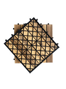 Viet Wood Tuiles de terrasse à emboîtement en bois d'acacia Design contemporain pour revêtement de sol intérieur et extérieur Produit de terrasse de qualité supérieure - Product Image 2