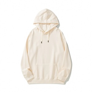 Veste à capuche pullover grande taille pour hommes automne bleu coton teint uni sport entraînement décontracté rue sweats à capuche surdimensionnés pour hommes - Product Image 6