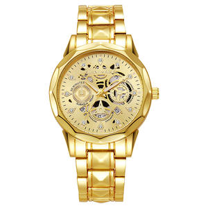 Reloj de Cuarzo para Hombre de Negocios Shangmei, Resistente al Agua, Luminoso, con Diseño Hueco y Elegante - Product Image 1