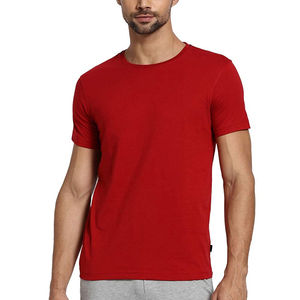 Camisetas de Algodón para Hombre, Diseño Nuevo 2026, Color Rojo, Servicio OEM Personalizable, Alta Calidad, Cuello Redondo, Estilo Casual, Tejido de Punto - Product Image 6