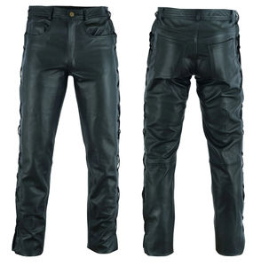 Vêtements imperméables pour hommes Pantalon d'hiver en cuir PU pour moto Pantalon de course automobile Pantalon personnalisé décontracté de haute qualité - Product Image 2