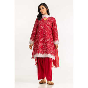 Traje Casual de 3 Piezas IUSTKSD-2113 con Estampado y Detalles Bordados, Transpirable y Elegante - Product Image 1