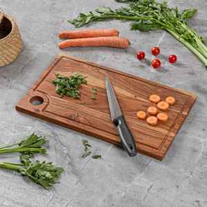Bloques de corte de madera de acacia rectangulares hechos a mano para utensilios de cocina para picar verduras en restaurantes y hoteles - Product Image 2