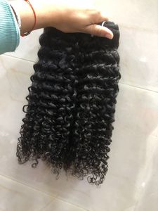 Exportation 100% cheveux vierges machine à donneur unique double trame avec processus à la vapeur boucles extension de cheveux bouclés crépus sur les prix de gros - Product Image 3