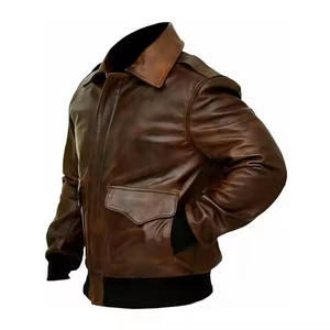 Haute qualité Logo personnalisé imprimé Streetwear cuir broderie cuir Letterman Bomber Varsity veste 2025 - Product Image 6