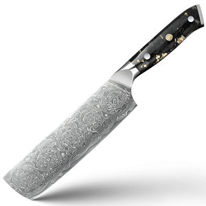 Cuchillo Nakiri Japonés Chef's Choice, el Más Vendido, de Acero Damasco de 67 Capas, Hoja de Alto Contenido de Carbono, Afilada como una Navaja, Duradera - Product Image 1