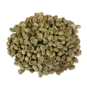 Braune grüne Robusta-Kaffeebohne bio frisch roh geröstet hochwertig Arabica traditionell natürlich
