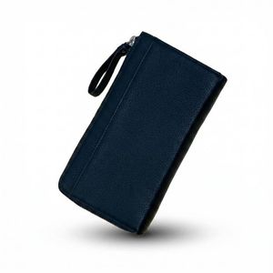 Genuine Leather Deerskin L-Shaped <b>Long</b> <b>Wallet</b> with Character Pattern - Product Image 1
