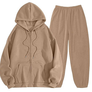 Nouveauté Sweat-shirt ample personnalisé et pantalon large de haute qualité en coton lourd pour l'hiver, survêtement pour homme - Product Image 6