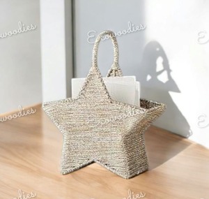 Creative Movable Star Shape Bamboo Bookshelf with Carrying Handle for Record & Newspaper Storage for Hotels - Product Image 6