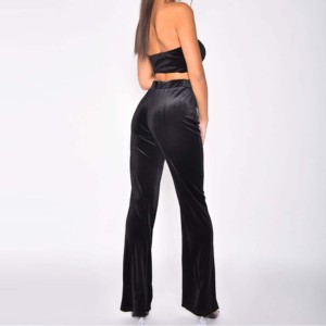 Ensemble de survêtement en velours de coton personnalisé pour femmes, nouvelle collection 2026, best-seller, 2 pièces, couleur unie, pour l'hiver, vente en gros pour dames et jeunes filles - Product Image 6