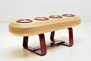 Portavelas de Madera Artesanal con Acabado Elegante para Decoración del Hogar, Escritorio de Oficina y Regalos Premium - Product Image 2