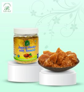 ผง Jaggery กับโถขมิ้นนมทองภูมิคุ้มกัน Booster haldi ผสมขมิ้นลาเต้ spiced นมผสม Booster สำหรับ250gm สุขภาพ - Product Image 5