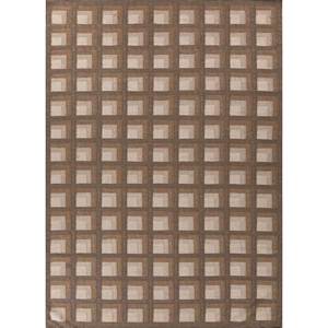 Classic Beige <b>Brown</b> <b>Wool</b> Rugs Geometric Handmade Flat Weaves for Bedroom Hallway Rectangle 4m Rectangular ADWL-13024 Rug - Product Image 1