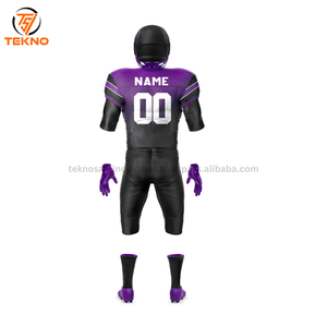 Maillot de Football Américain Adulte et Américain de Style Pro de Haute Qualité Uniforme de Football Américain Sublimé à Deux Tons Personnalisé - Product Image 4
