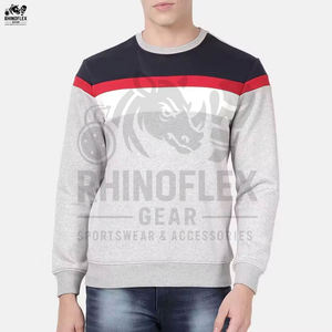 Venta caliente Slim For Men Casual Wear Basics Algodón Mezclado Cómodo Pullover Hombres Sudaderas Precio de alta calidad Sudaderas - Product Image 5