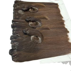 Paquete de Cabello Natural Liso sin Procesar al por Mayor con Extensiones de Cinta Adhesiva y Clip, Puntas Planas, Cabello Virgen Vietnamita Humano - Product Image 2