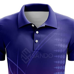 เสื้อยืดโปโลพิมพ์ลายโลโก้อย่างมีสไตล์เสื้อกอล์ฟผ้าคอตตอนแบบถักระบายอากาศได้สำหรับ100% - Product Image 5