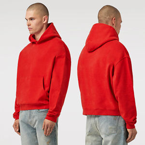 MOVATEXTILES Bases personnalisées pour hommes Épaule tombante Coton lourd Pull à capuche brodé Streetwear Puff pour la saison printanière - Product Image 5