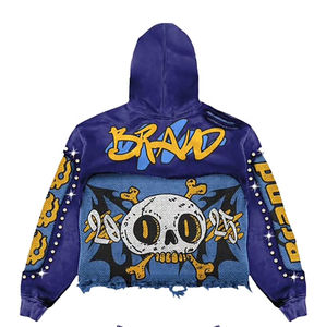 Conjuntos de Invierno de Ropa Urbana Vintage para Hombre de Marca Personalizada, Tallas Grandes, Sudadera Corta con Estampado Sólido y Pantalones, Chándales de Talla Personalizada - Product Image 5