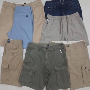 6 bolsillos Cargo Joggers Pantalones cortos de verano para hombre Pantalones Stock Liquidación Apparels Stock Lote Excedente Marca Overrun Pantalones cortos casuales al aire libre - Product Image 3