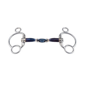 Eggbutt Snaffle Broca de doble articulación con enlace KK y anillos planos Proveedor de jinetes y herradores al por mayor - Product Image 5