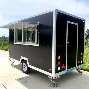 Remolque de Comida de 400x200cm con Servicio de Dulces y Papas Fritas, Estructura de Aluminio y Fibra de Vidrio para Venta Ambulante en Exteriores - Product Image 6