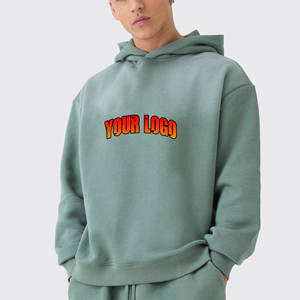 Sweat-shirt surdimensionné confortable en coton 100% imprimé sur mesure pour homme, automne, respectueux de l'environnement - Product Image 4