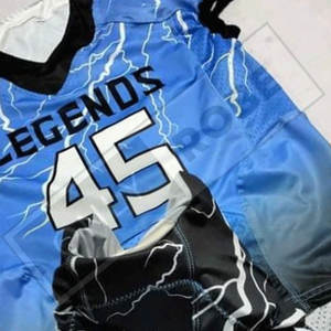 Conjuntos de camisetas de fútbol americano de alta calidad personalizados al por mayor, transpirables y de talla grande, impresión digital por sublimación, hechos a pedido - Product Image 4