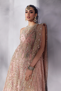 Robe Anarkali élégante en mousseline d'acrylique brodée avec des embellissements en cristal, protection solaire pour femmes, tenue de soirée pakistanaise et indienne - Product Image 4