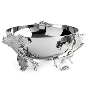 Cuenco para servir de latón dorado hecho a mano con elegante diseño Floral perfecto para frutas secas dulces cuenco de Metal decorativo decoración del hogar - Product Image 6